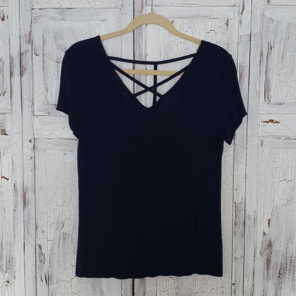 Strappy front and back tshirt